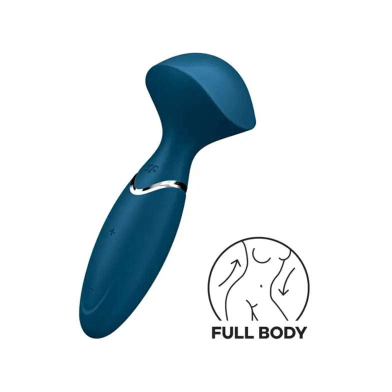 Satisfyer Mini Wand-er - Blue - Save 10% - Fast Shipping - Vibrator United Kingdom Stoke-on-trent