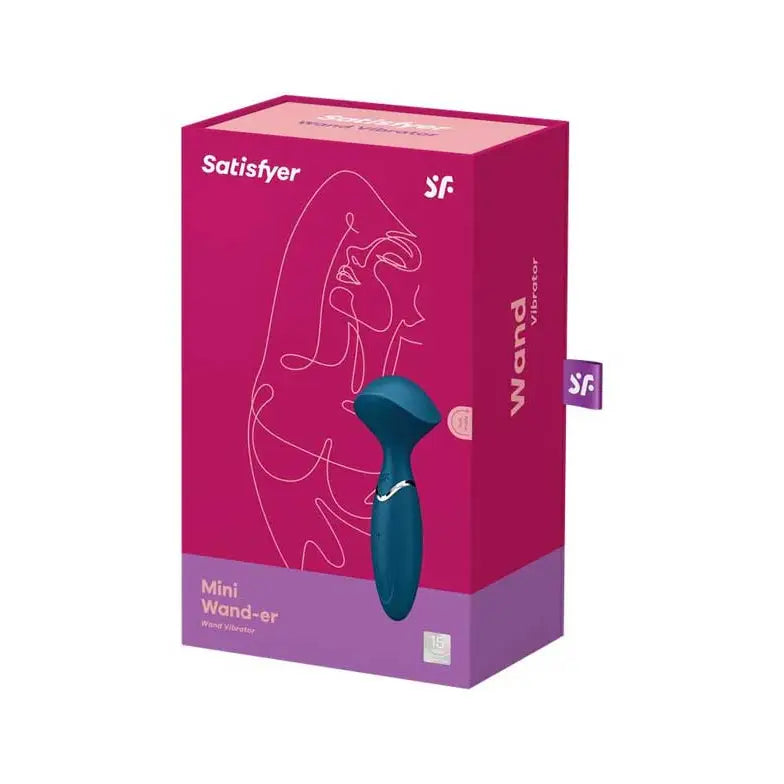Satisfyer Mini Wand-er - Blue - Save 10% - Fast Shipping - Vibrator United Kingdom Stoke-on-trent