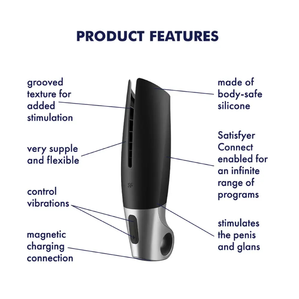 Satisfyer Power Masturbator - Black - Save 10% - Fast Shipping - Sale United Kingdom Stoke-on-trent