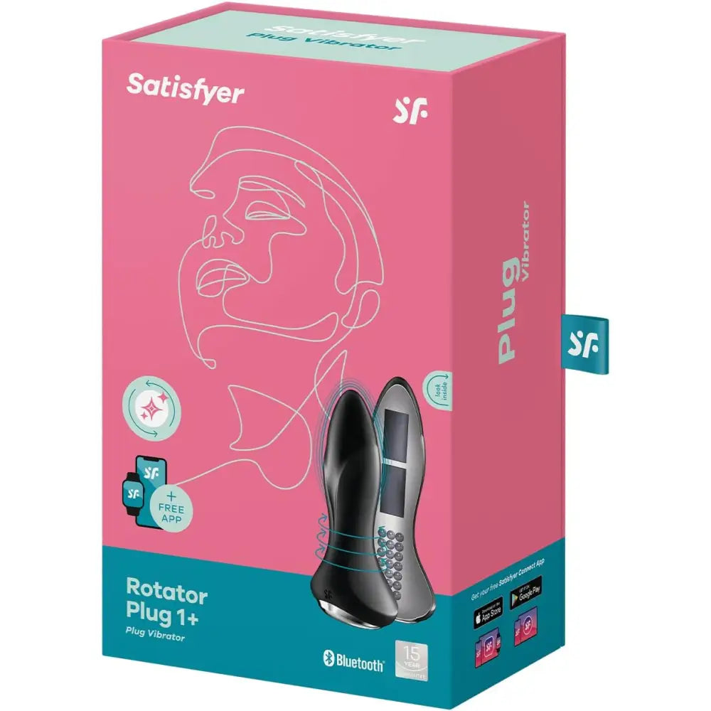 Satisfyer Rotator Plug 1+ - Black - Save 5% - Fast Shipping - Anal Dildos United Kingdom Stoke-on-trent