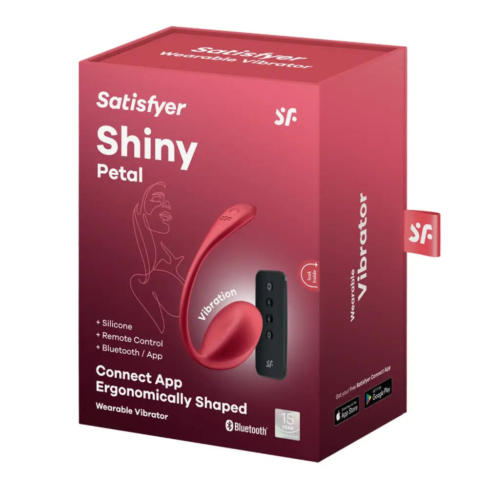 Satisfyer Shiny Petal - Red - Save 20% - 5% - Fast Shipping - Vibrator United Kingdom Stoke-on-trent