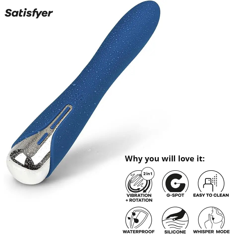 Satisfyer Spinning Vibe 1 - Blue - Save 10% - Fast Shipping - Vibrator United Kingdom Stoke-on-trent