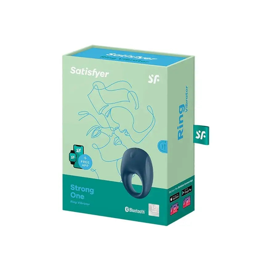 Satisfyer Strong one Ring Vibrator Blue - Sex Toys - Save 15% - one - Fast Shipping - Sale United Kingdom Stoke-on-trent