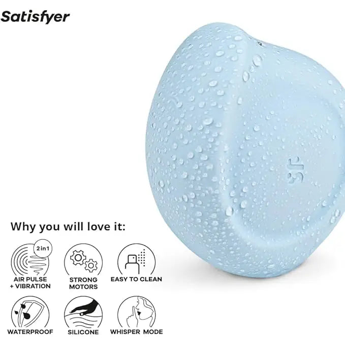 Satisfyer Sugar Rush Blue – Dual Air Pulse & Vibration Clitoral Sex Toy - Save 50% - Vibrator United Kingdom Stoke-on-trent