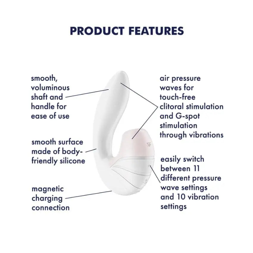 Satisfyer Supernova Air Pulse Vibrator White - Save 20% - Fast - United Kingdom Stoke-on-trent