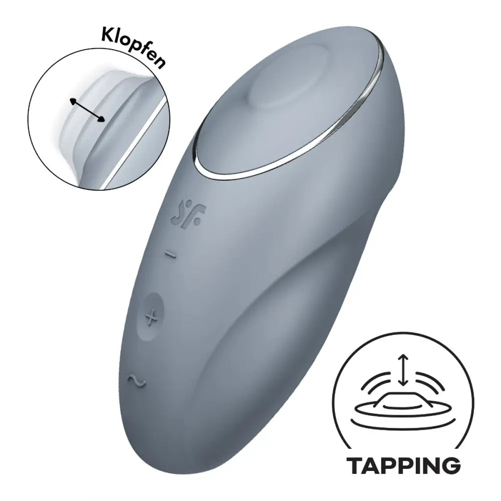 Satisfyer Tap & Climax 1 - Bluegrey - Save 20% - Fast Shipping - Vibrator United Kingdom Stoke-on-trent