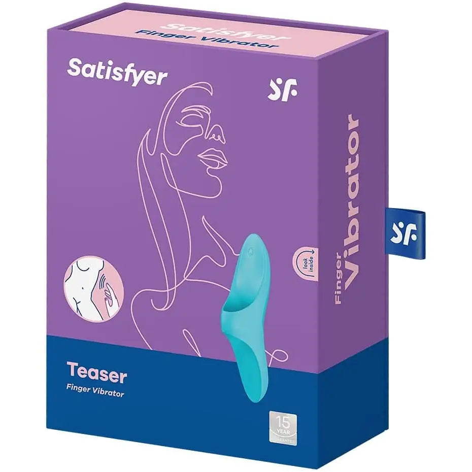 Satisfyer Teaser Finger Vibrator - Light Blue - Sex Toys - Save 20% - Fast - United Kingdom Stoke-on-trent