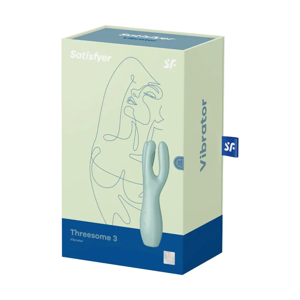 Satisfyer Threesome 3 - Mint - Save 5% - Fast Shipping - Vibrator United Kingdom Stoke-on-trent