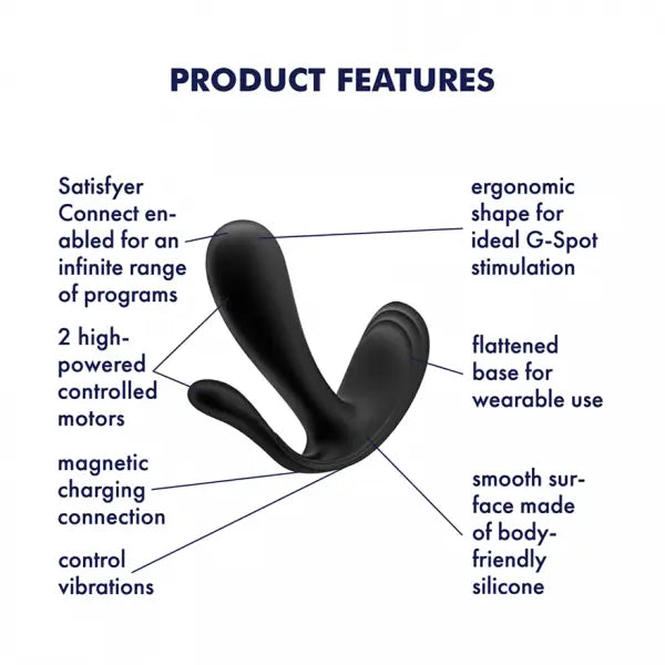 Satisfyer Top Secret + Black - Save 5% - Fast Shipping - Anal Dildos United Kingdom Stoke-on-trent