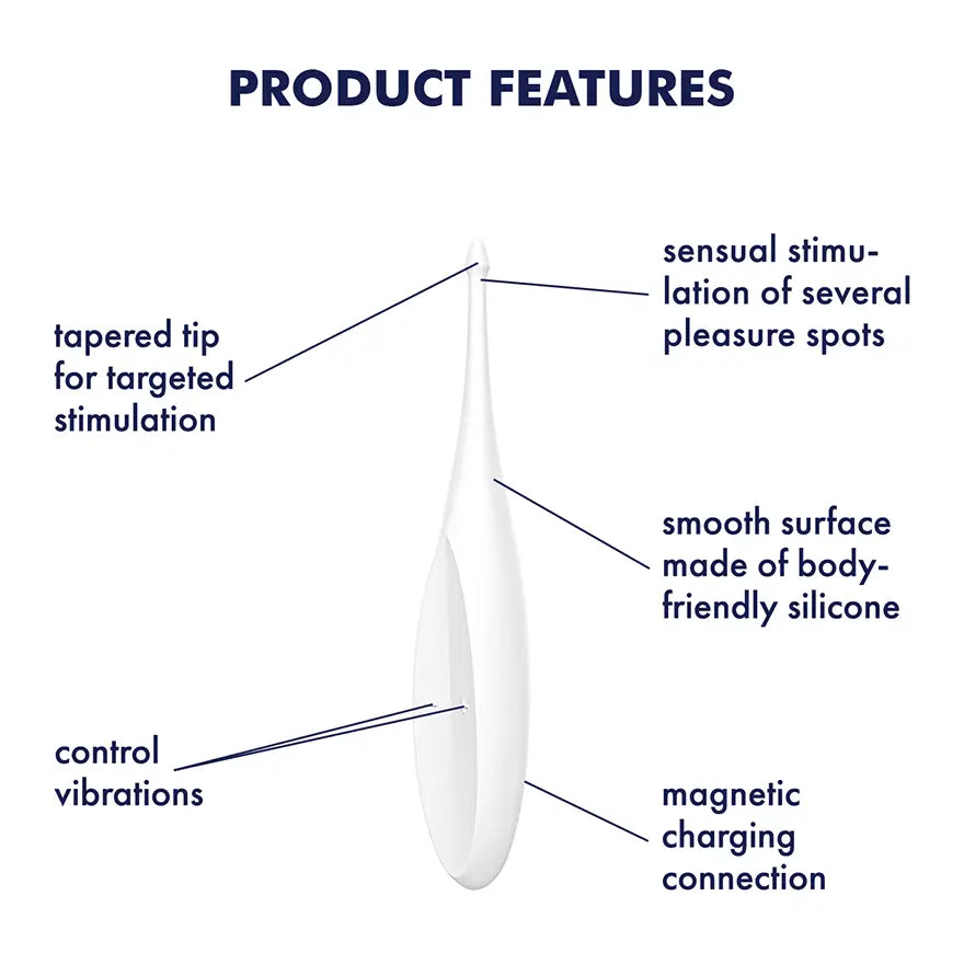 Satisfyer Twirling Fun - White - Save 10% - Fast Shipping - Vibrator United Kingdom Stoke-on-trent