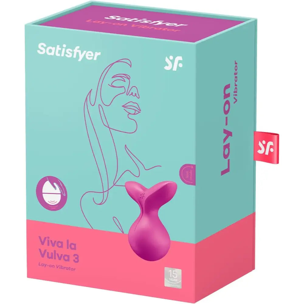 Satisfyer Viva La Vulva 3 - Violet - Save 15% - Fast Shipping - Vibrator United Kingdom Stoke-on-trent