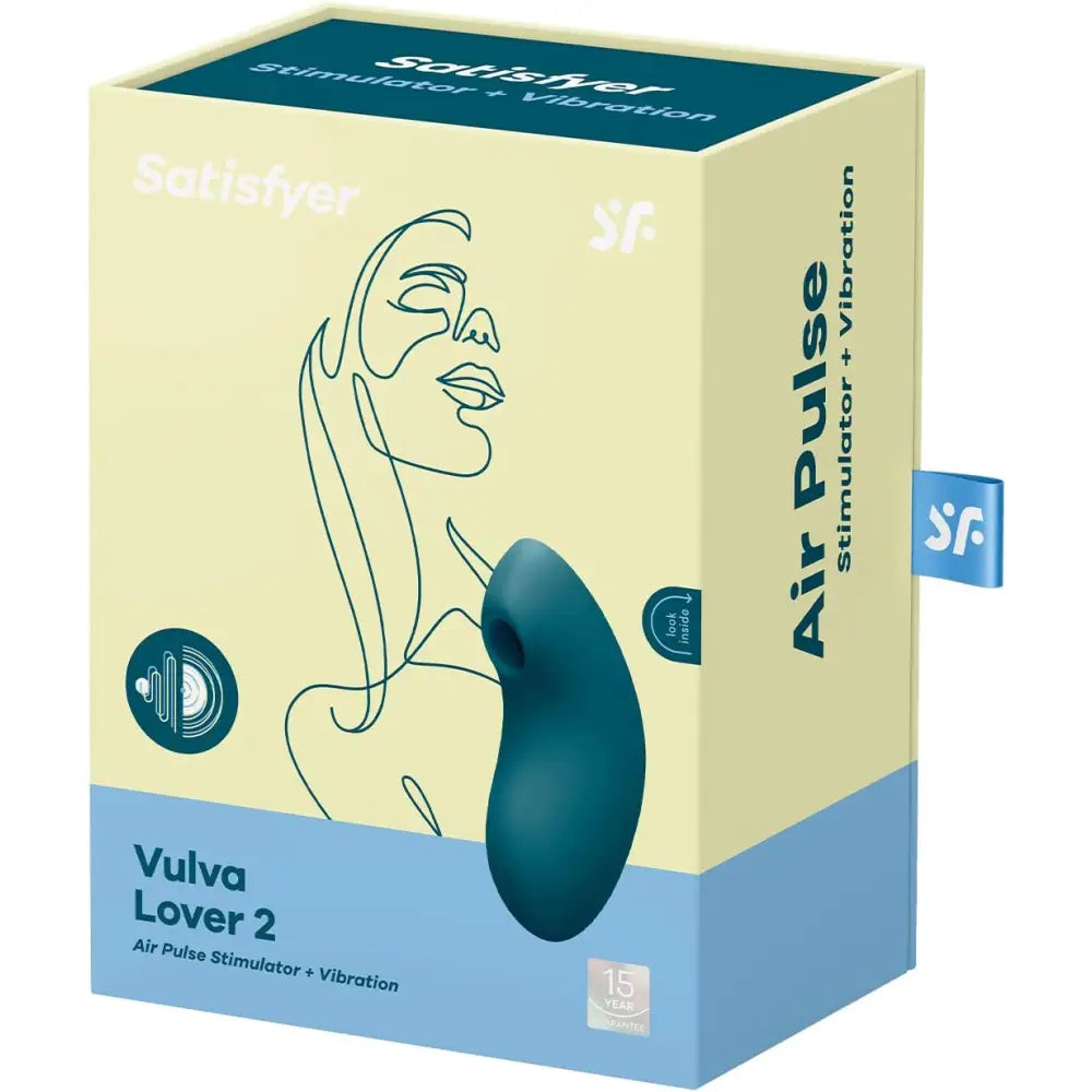 Satisfyer Vulva Lover 2 - Blue - Save 20% - Fast Shipping - Vibrator United Kingdom Stoke-on-trent