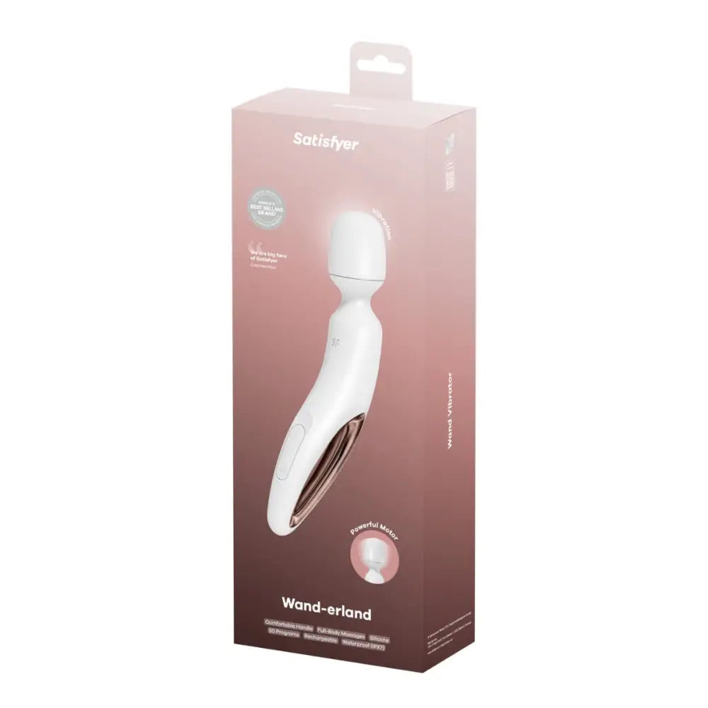 Satisfyer Wand-erland - White/gold - Save 25% - White/gold - 20% - Fast Shipping - Vibrator United Kingdom Stoke-on-trent