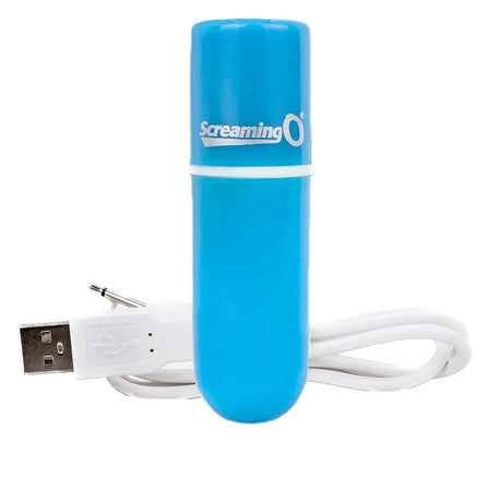 Screaming o Charged Vooom Rechargeable Bullet Blue - Save 15% - o - Fast Shipping - Vibrator United Kingdom Stoke-on-trent