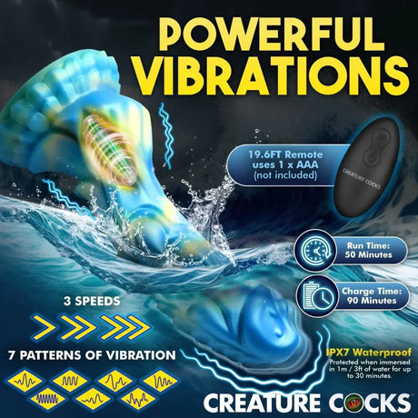 Sea Stallion Vibrating Silicone Dildo with Remote - Fast Shipping - United Kingdom Stoke-on-trent