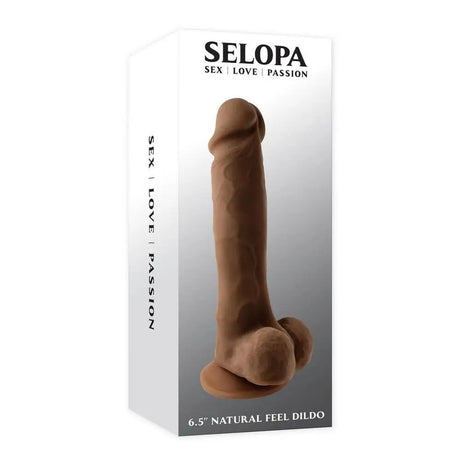 Selopa 6.5 Inch Natural Feel Dildo Flesh Brown - Save 20% - Fast Shipping - United Kingdom Stoke-on-trent