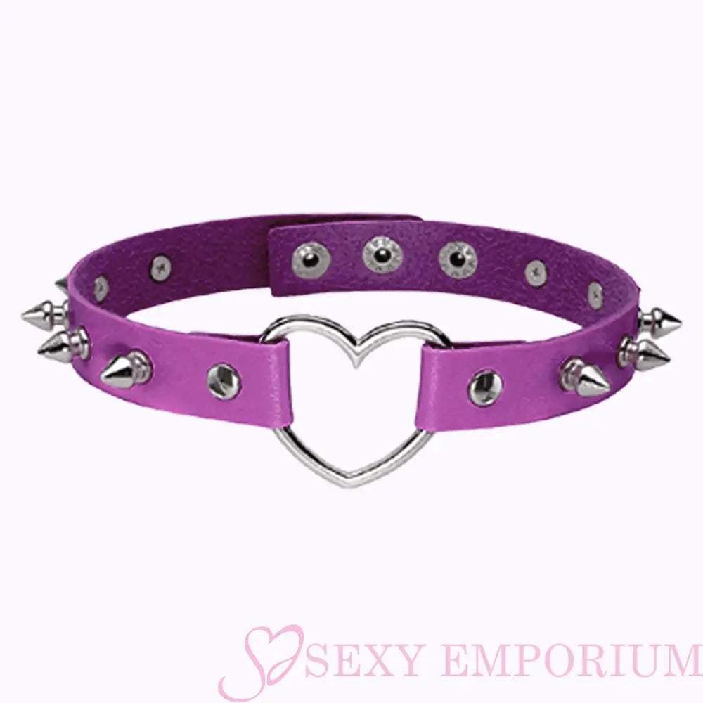 Sexy Love Heart Spiked Choker - Save 15% - Fast Shipping - Sale United Kingdom Stoke-on-trent