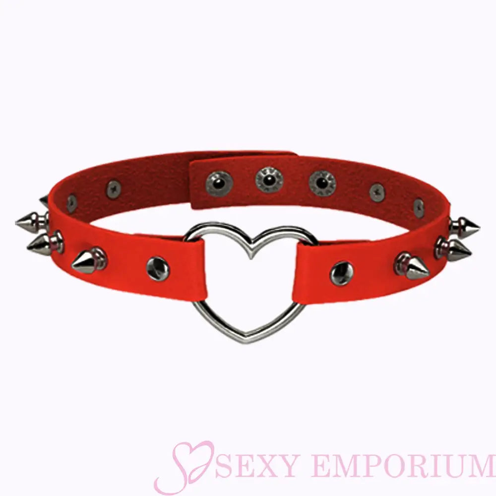 Sexy Love Heart Spiked Choker - Save 15% - Fast Shipping - Sale United Kingdom Stoke-on-trent