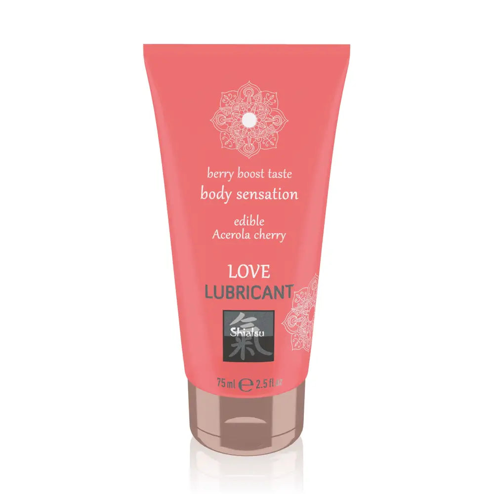 Shiatsu Love Lubricant Edible Acerola Cherry 75ml - Save 15% - Fast - Sale United Kingdom Stoke-on-trent