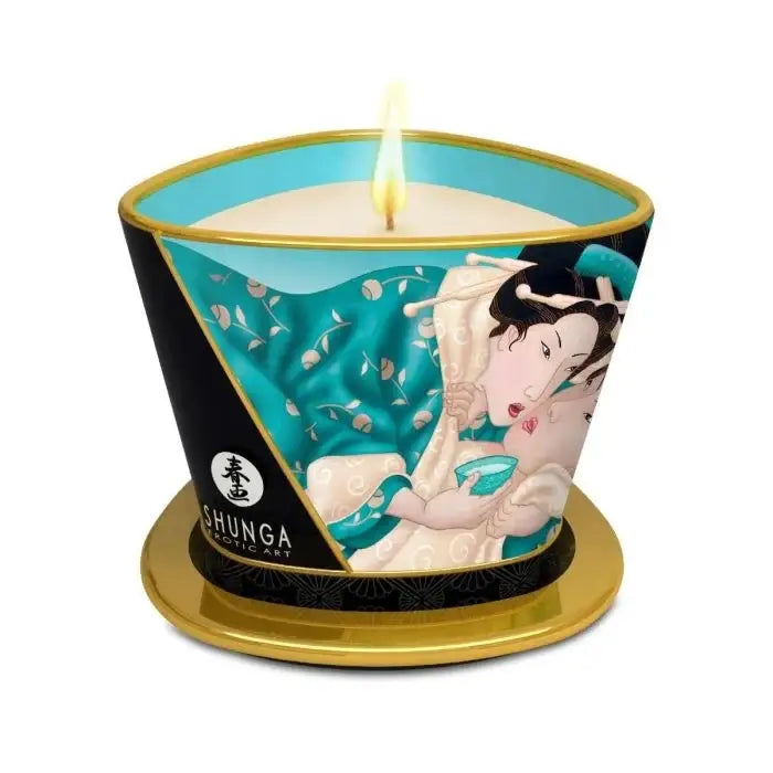 Shunga Massage Candles 170ml Island Blossoms - Save 25% - Fast - Sale United Kingdom Stoke-on-trent