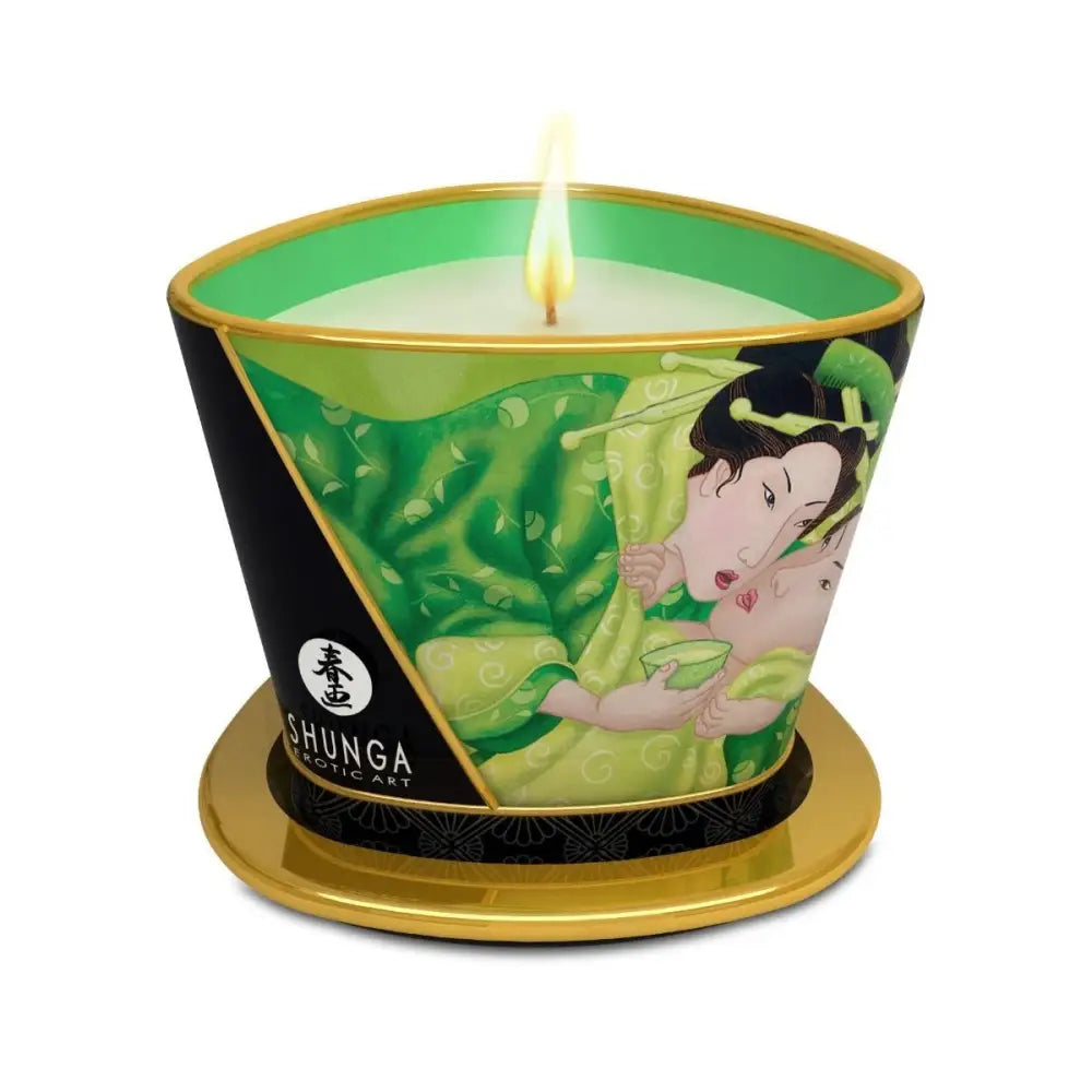 Shunga Massage Candles 170ml Zenitude / Exotic Green Tea - Save 25% - Sale United Kingdom Stoke-on-trent