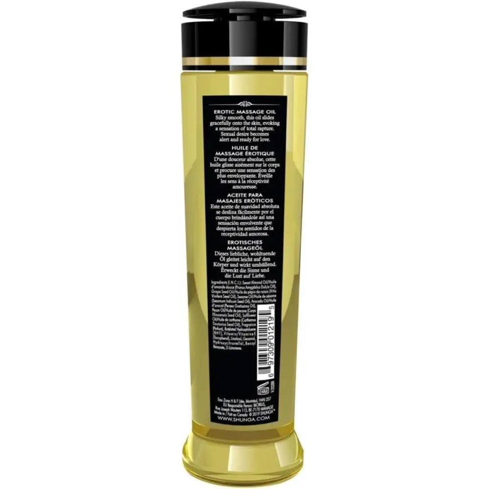 Shunga Massage Oil Seduction 240ml - Midnight Flower - Save 20% - Sale United Kingdom Stoke-on-trent