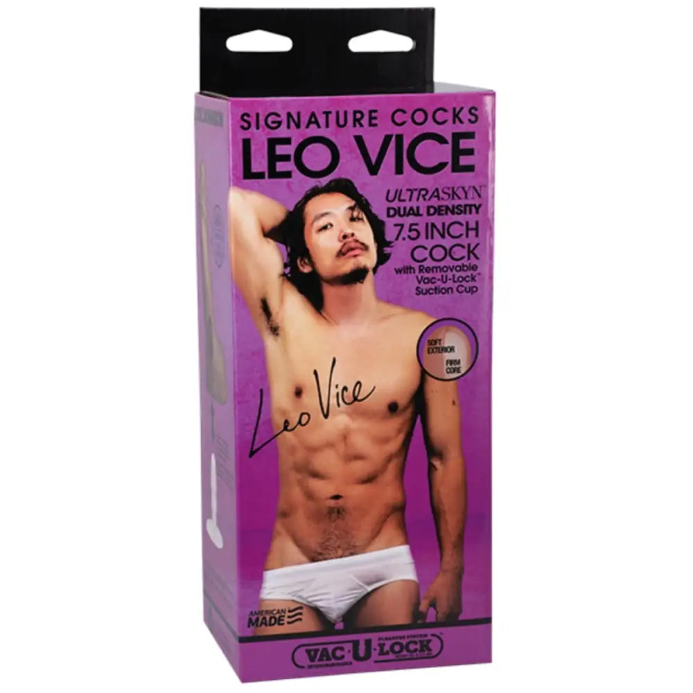 Signature Cocks Leo Vice 6 Inch Ultraskyn Cock with Removable Vac-u-lock Suction Cup - Sex Toys - Save 20% - Dildo United Kingdom
