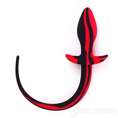 Silicone Anal Butt Plug Red & Black - Save 15% - Fast Shipping - Sale United Kingdom Stoke-on-trent