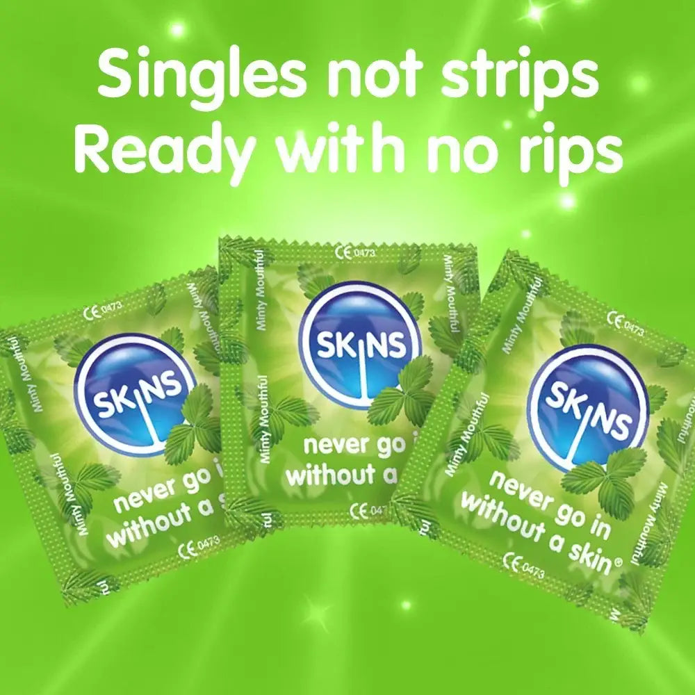 Skins Condoms Mint 8 Pack - Save 20% - Fast Shipping - Sale United Kingdom Stoke-on-trent