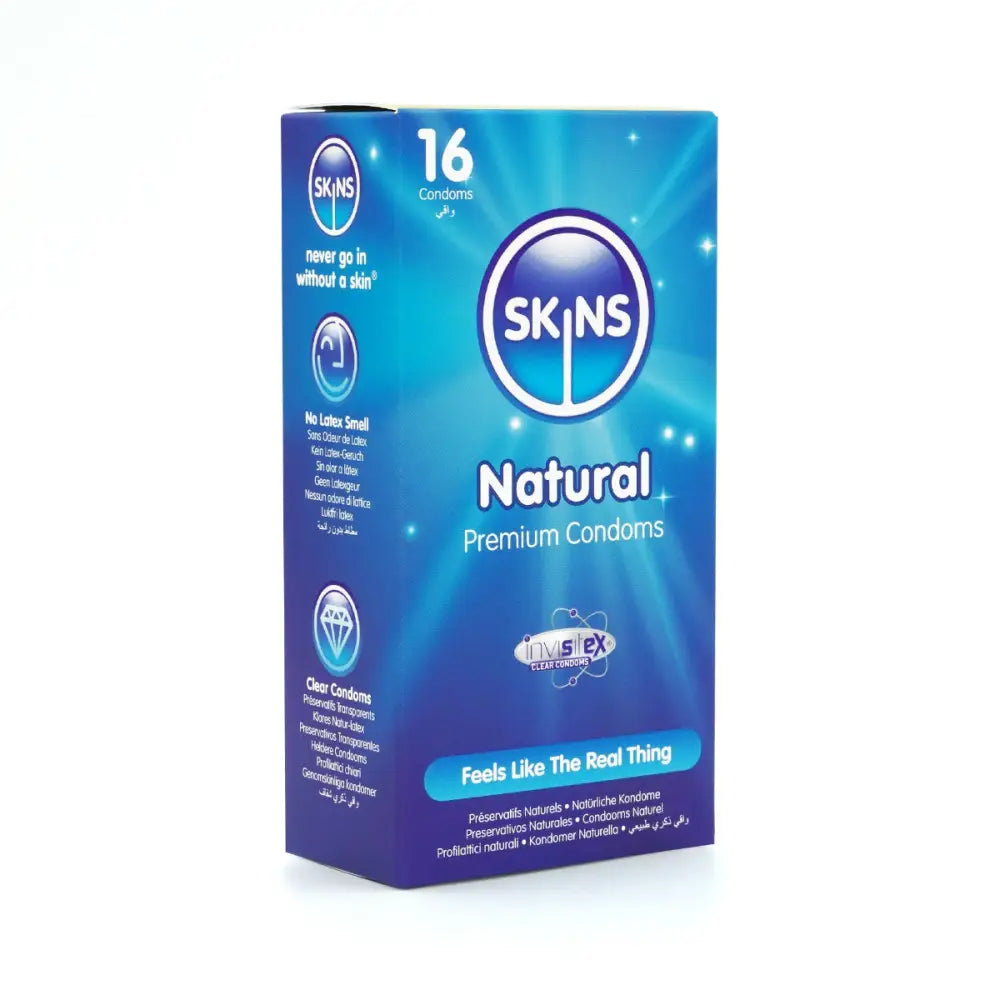 Skins Condoms Natural 16 Pack - Save 25% - Fast Shipping - Sale United Kingdom Stoke-on-trent