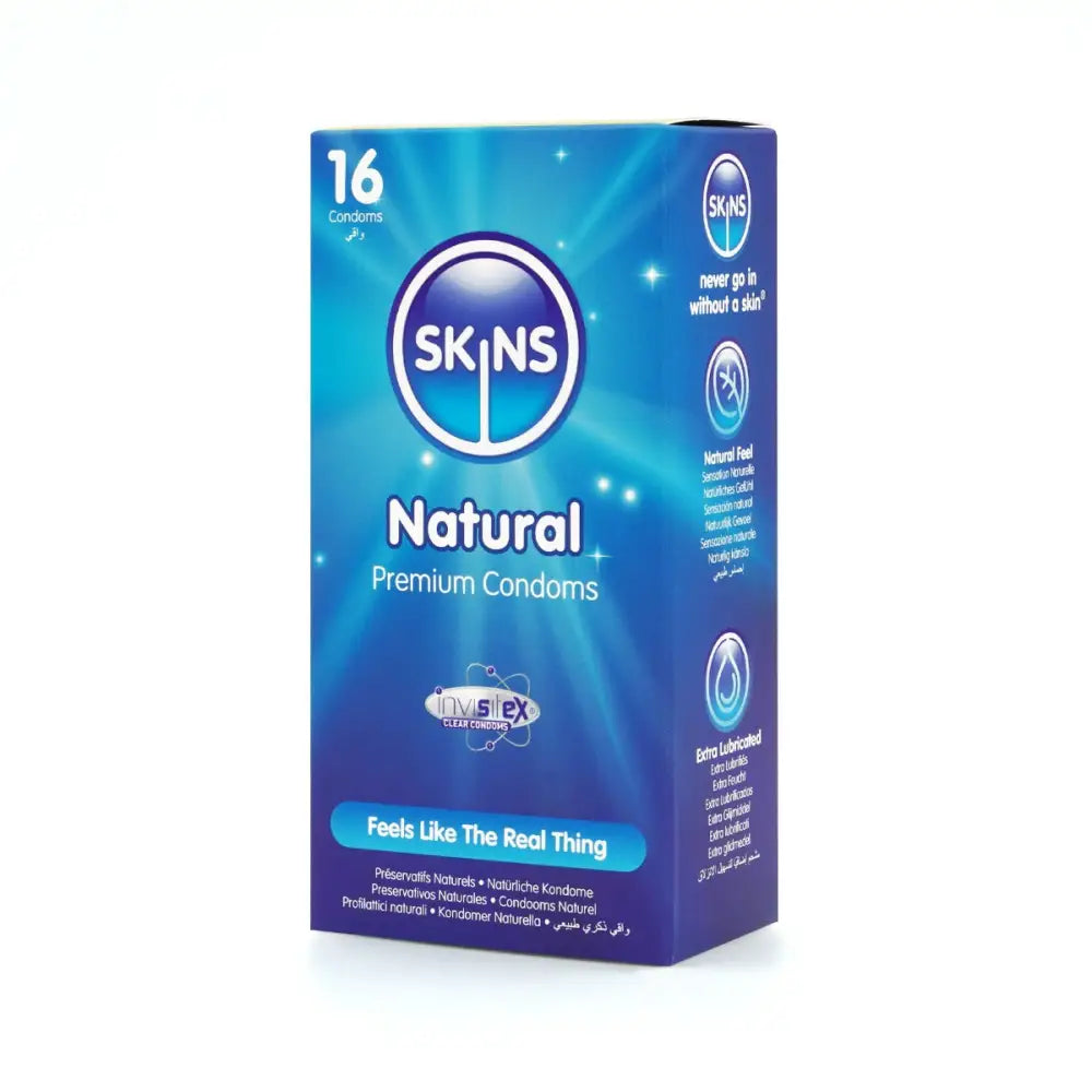 Skins Condoms Natural 16 Pack - Save 25% - Fast Shipping - Sale United Kingdom Stoke-on-trent