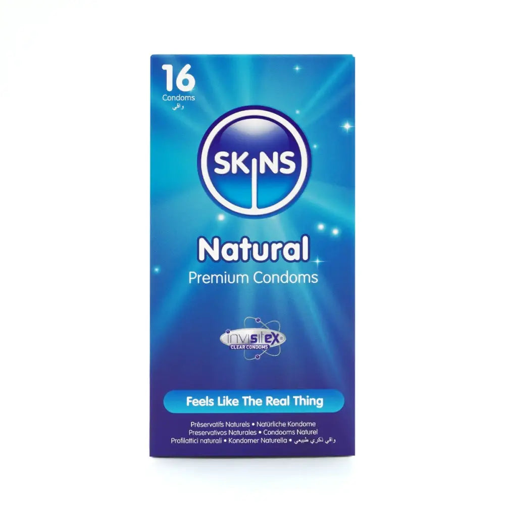 Skins Condoms Natural 16 Pack - Save 25% - Fast Shipping - Sale United Kingdom Stoke-on-trent