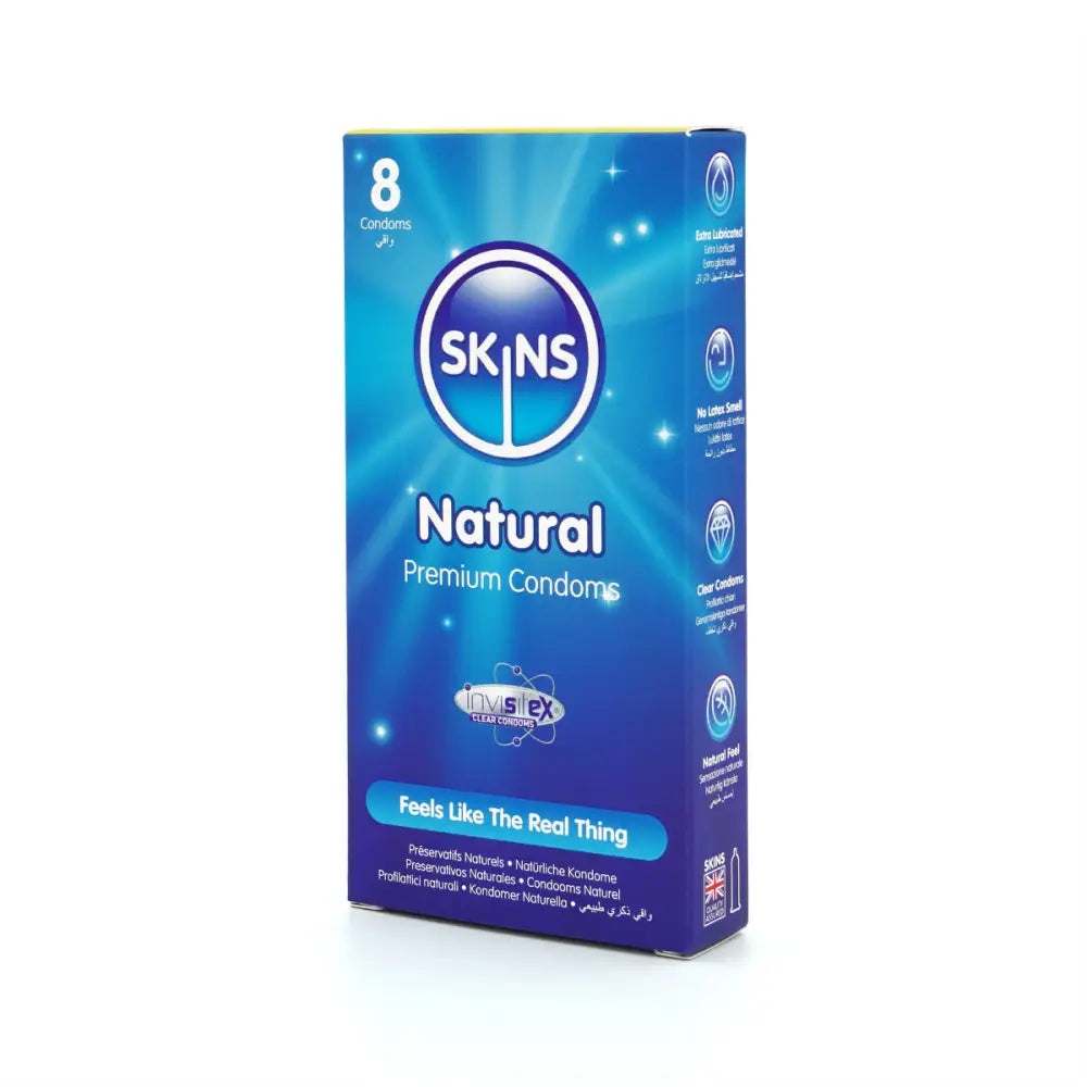 Skins Condoms Natural 8 Pack - Save 20% - Fast Shipping - Sale United Kingdom Stoke-on-trent