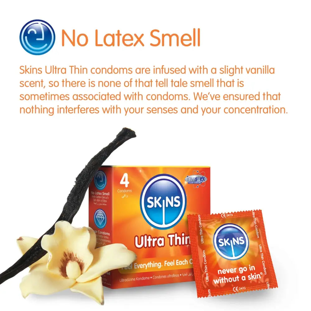 Skins Condoms Ultra Thin 8 Pack - Save 20% - Fast Shipping - Sale United Kingdom Stoke-on-trent