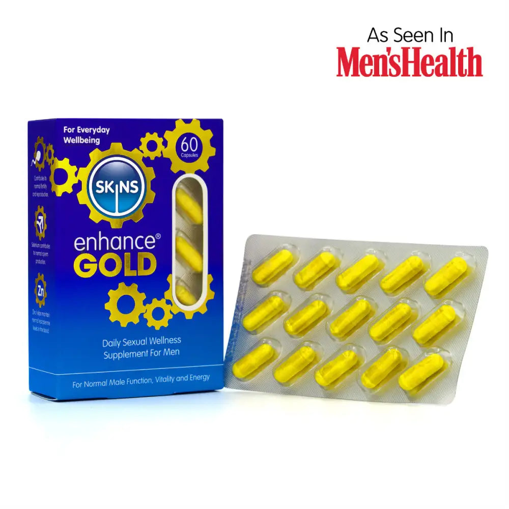 Skins Enhance Gold Pill - 60 Pack - Save 15% - Fast Shipping - Sale United Kingdom Stoke-on-trent