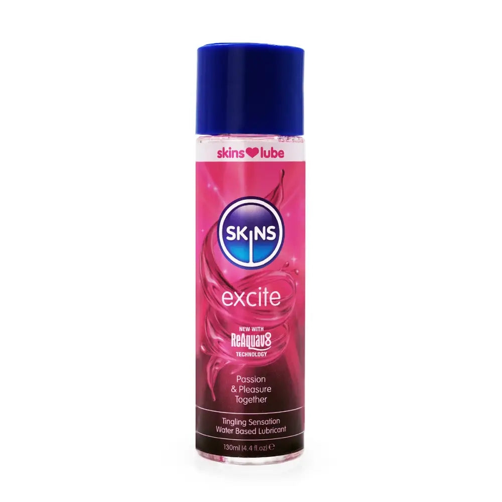 Skins Excite Tingling Water Based Lubricant 4.4 Fl Oz (130ml) - Save 10% - Fl Oz - Fast - Sale United Kingdom Stoke-on-trent