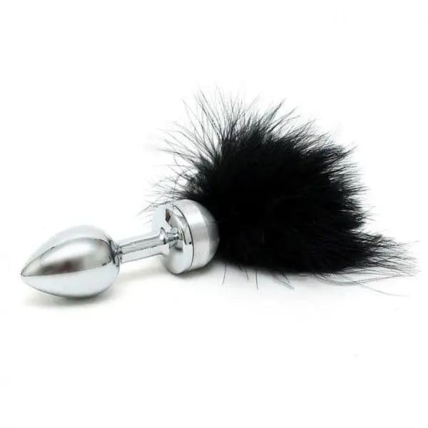 Small Butt Plug with Black Feathers - Save 20% - with - Fast Shipping - Sale United Kingdom Stoke-on-trent