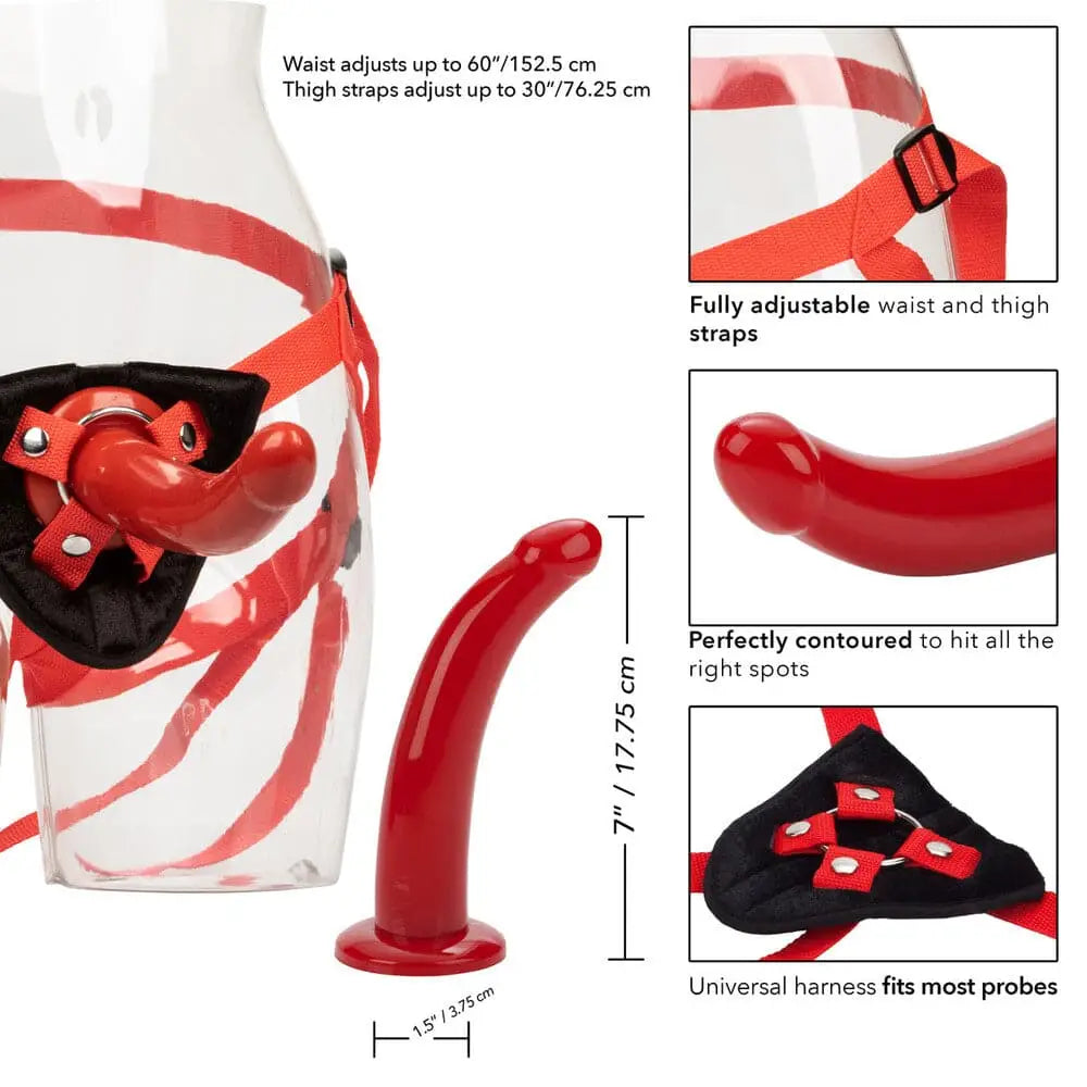 Sophias Red Rider Strap on Dildo - Save 15% - on - Fast Shipping - United Kingdom Stoke-on-trent