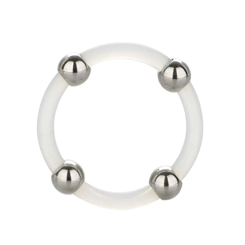 Steel Beaded Silicone Ring Xl - Save 15% - Xl - Fast Shipping - Sale United Kingdom Stoke-on-trent