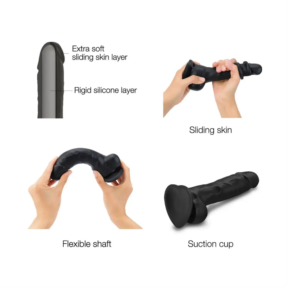 Strap on me - Sliding Skin Realistic Dildo Black Xl - Save 10% - on me - Xl - Fast - United Kingdom Stoke-on-trent