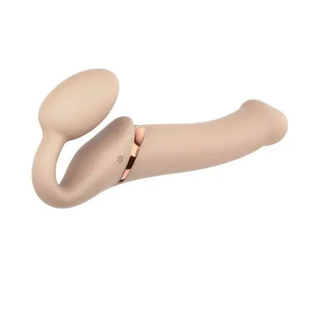 Strap-on-me Vibrating Strap-on Large Vanilla - Strap Ons - Save 15% - Strap-on-me Strap-on - Fast - Couples Vibrators United Kingdom