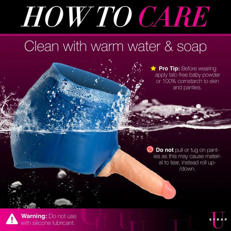 Strap u Booty Shorts 6’’ Dildo Silicone on Harness Large - u on - Fast - Strap-ons United Kingdom Stoke-on-trent