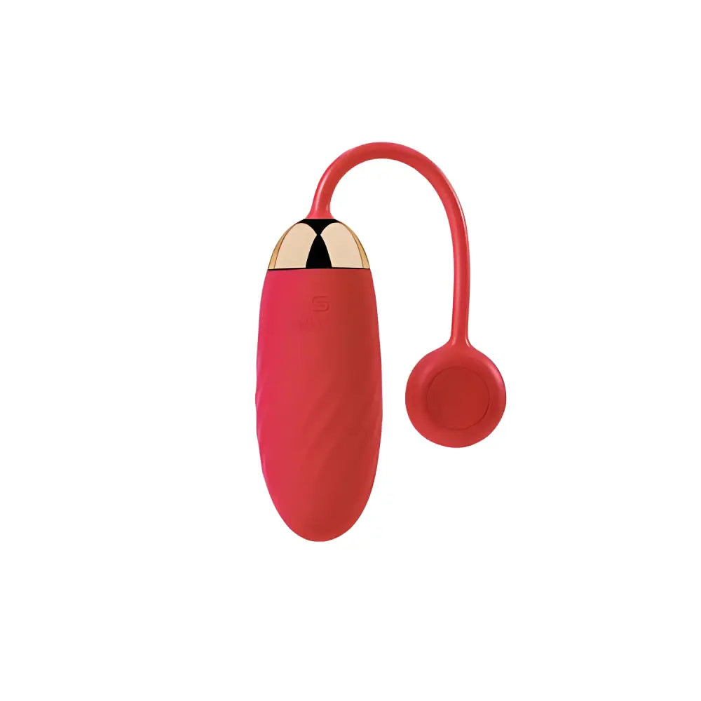 Svakom Ella App Controlled Silicone Vibrating Egg Red - Remote Vibrators - Save 20% - App - Sale United Kingdom Stoke-on-trent