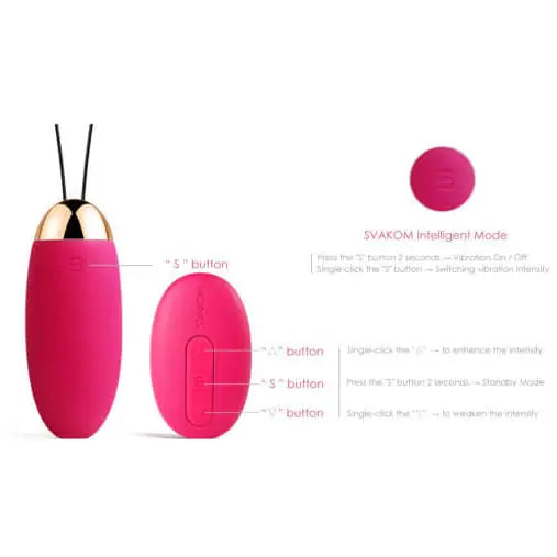 Svakom Elva Remote Control Vibrating Bullet - Vibrators - Save 20% - Fast Shipping - Vibrator United Kingdom Stoke-on-trent