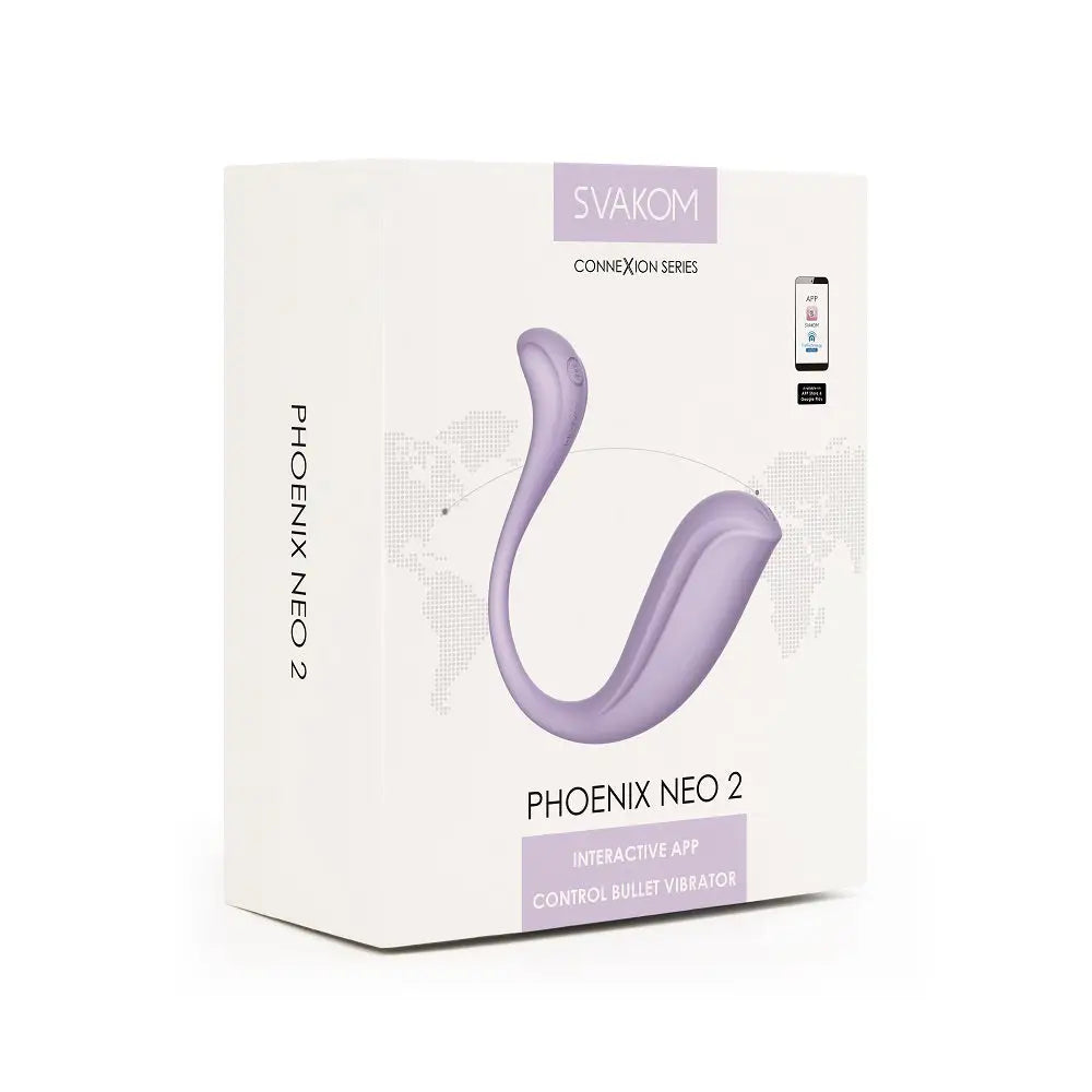 Svakom Phoenix Neo 2 Interactive App Controlled Vibrator Lilac - Fast - United Kingdom Stoke-on-trent