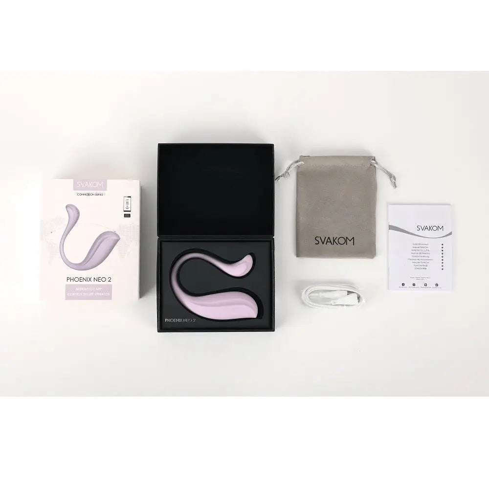 Svakom Phoenix Neo 2 Interactive App Controlled Vibrator Lilac - Fast - United Kingdom Stoke-on-trent