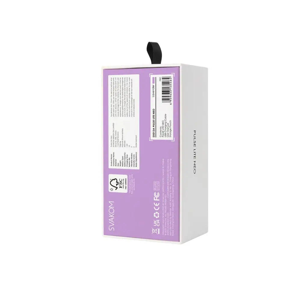 Svakom Pulse Lite Neo Purple - Suction Vibrators - Save 15% - Fast Shipping - Vibrator United Kingdom Stoke-on-trent