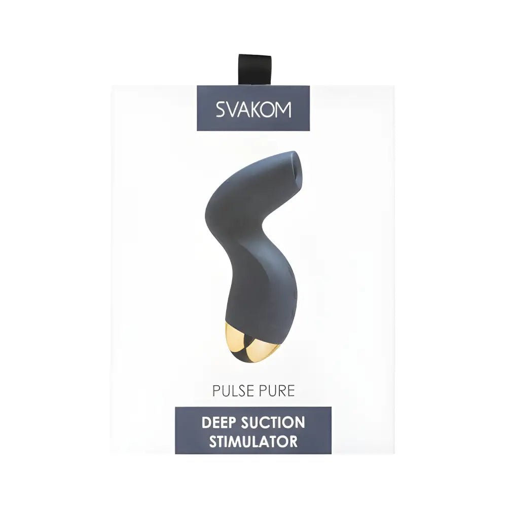 Svakom Pulse Pure Suction Stimulator Navy Blue - Vibrators - Save 15% - Fast - Vibrator United Kingdom Stoke-on-trent