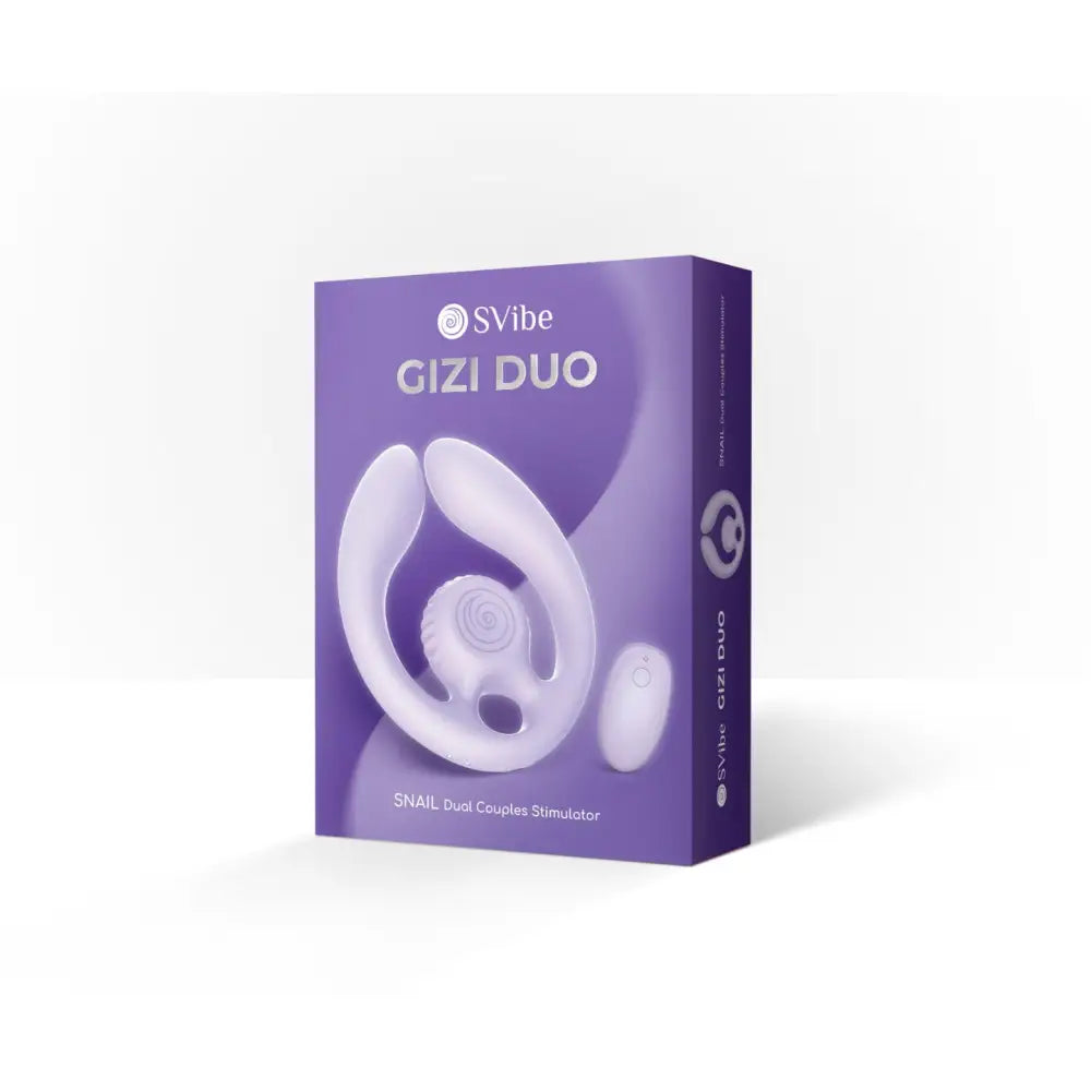Svibe Snail Gizi Duo Couples Stimulator - Lilac - Save 25% - Svibe Gizi - Fast Shipping - Vibrator United Kingdom Stoke-on-trent