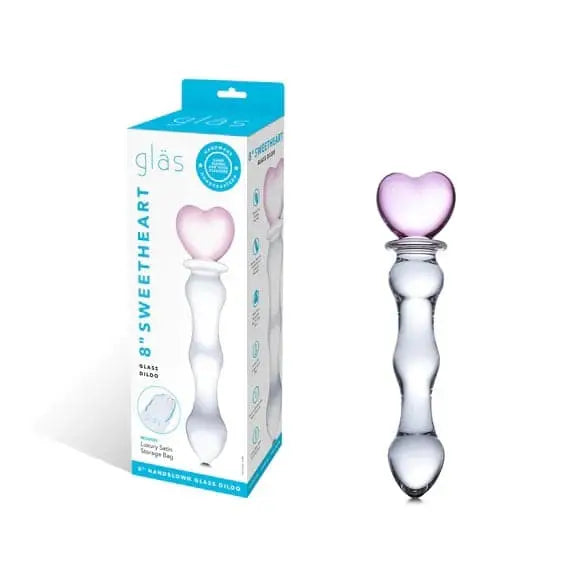 Sweetheart Glass Dildo (8’’) - Sex Toys - Save 15% - Fast Shipping - United Kingdom Stoke-on-trent